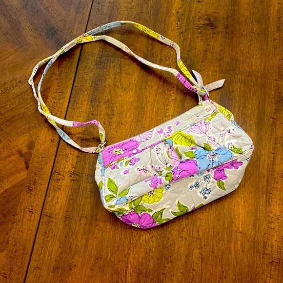 Vera Bradley Handbags - Vera Bradley small purse watercolor print grey and purple